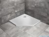 Radaway Doros Pt Stone brodzik pięciokątny 100x100x5cm biały SDRPT1010-01-04S
